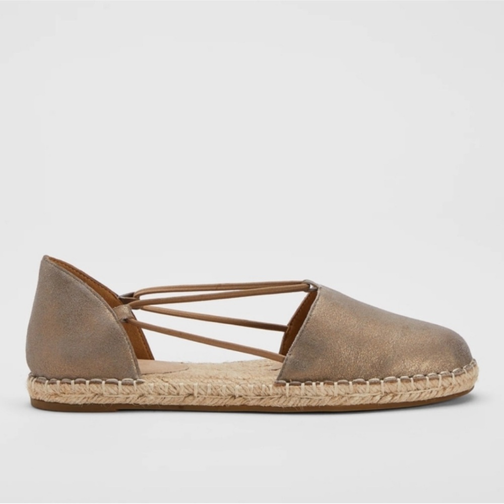 Eileen Fisher Bronze Espadrille Flats